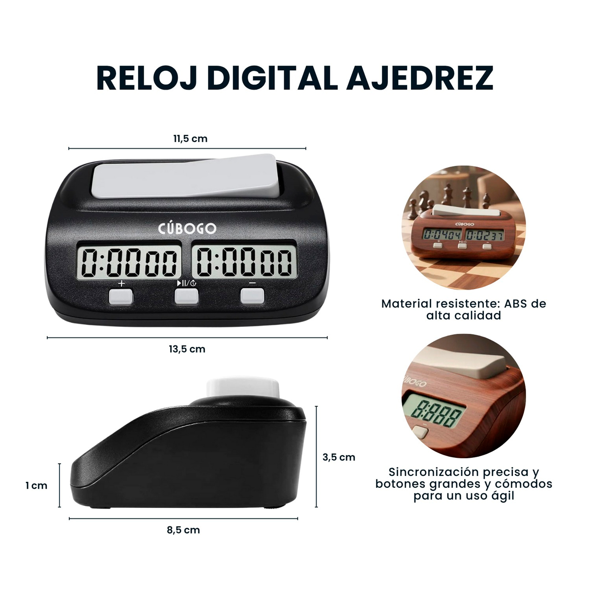 Reloj Digital Ajedrez Temporizador