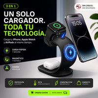 Cargador 3 en 1 inalambrico